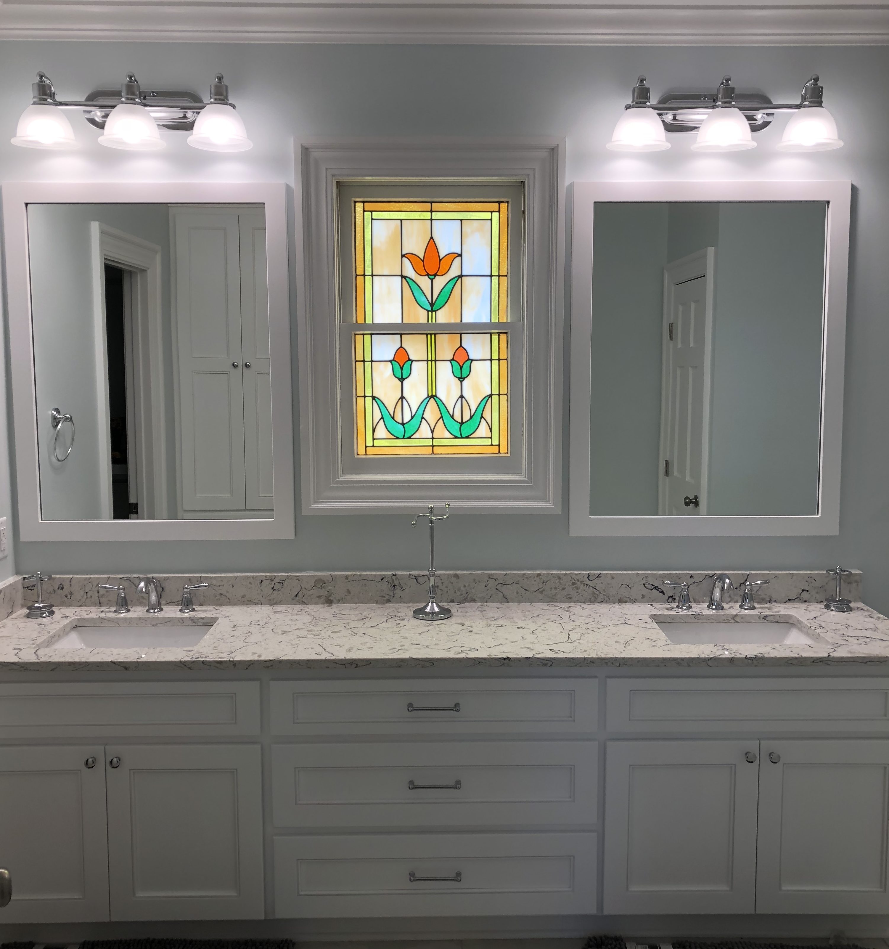 custom mirror bathroom remodel lexington sc columbia sc